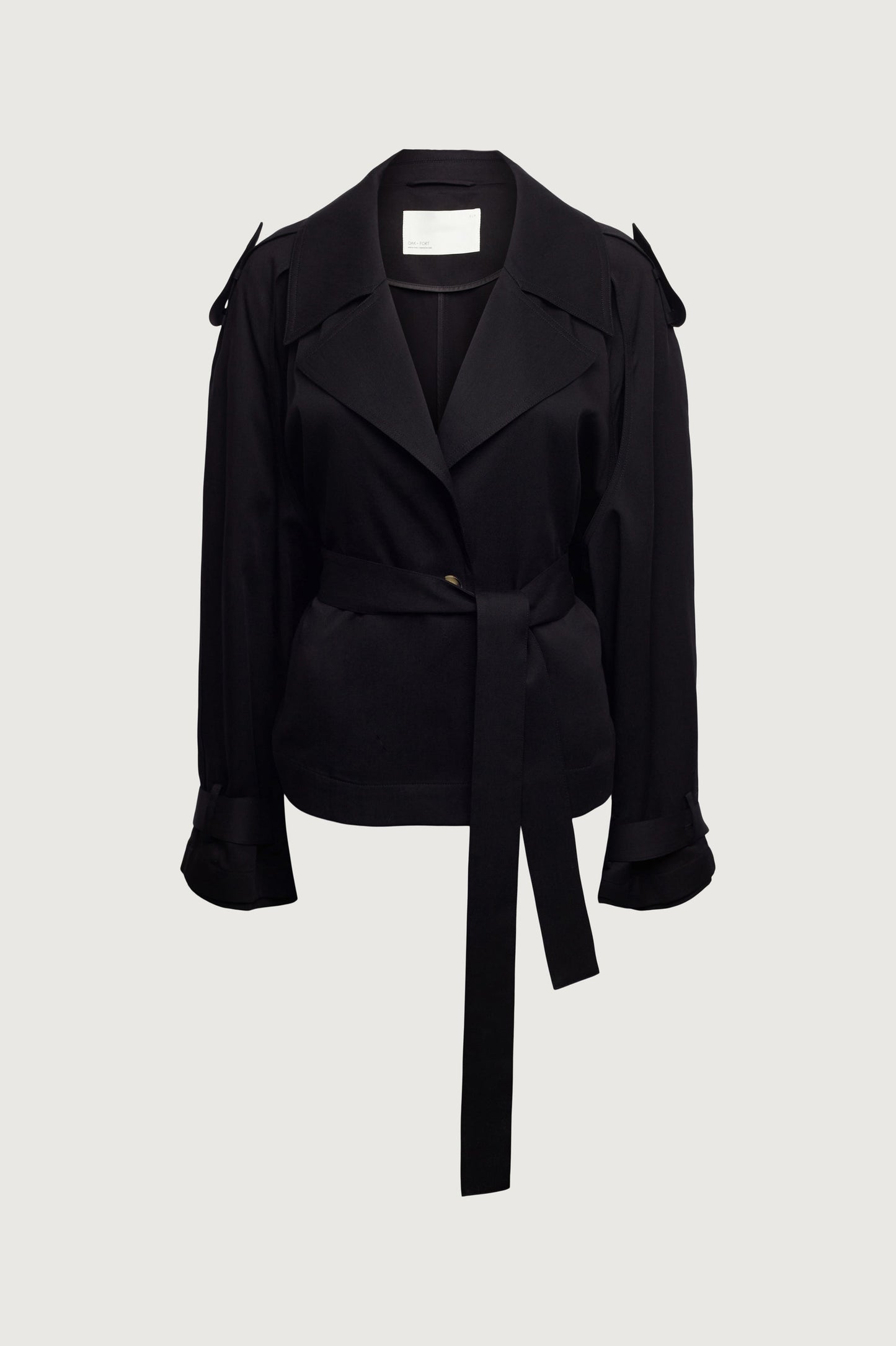 CROPPED FLOWY TRENCH COAT
