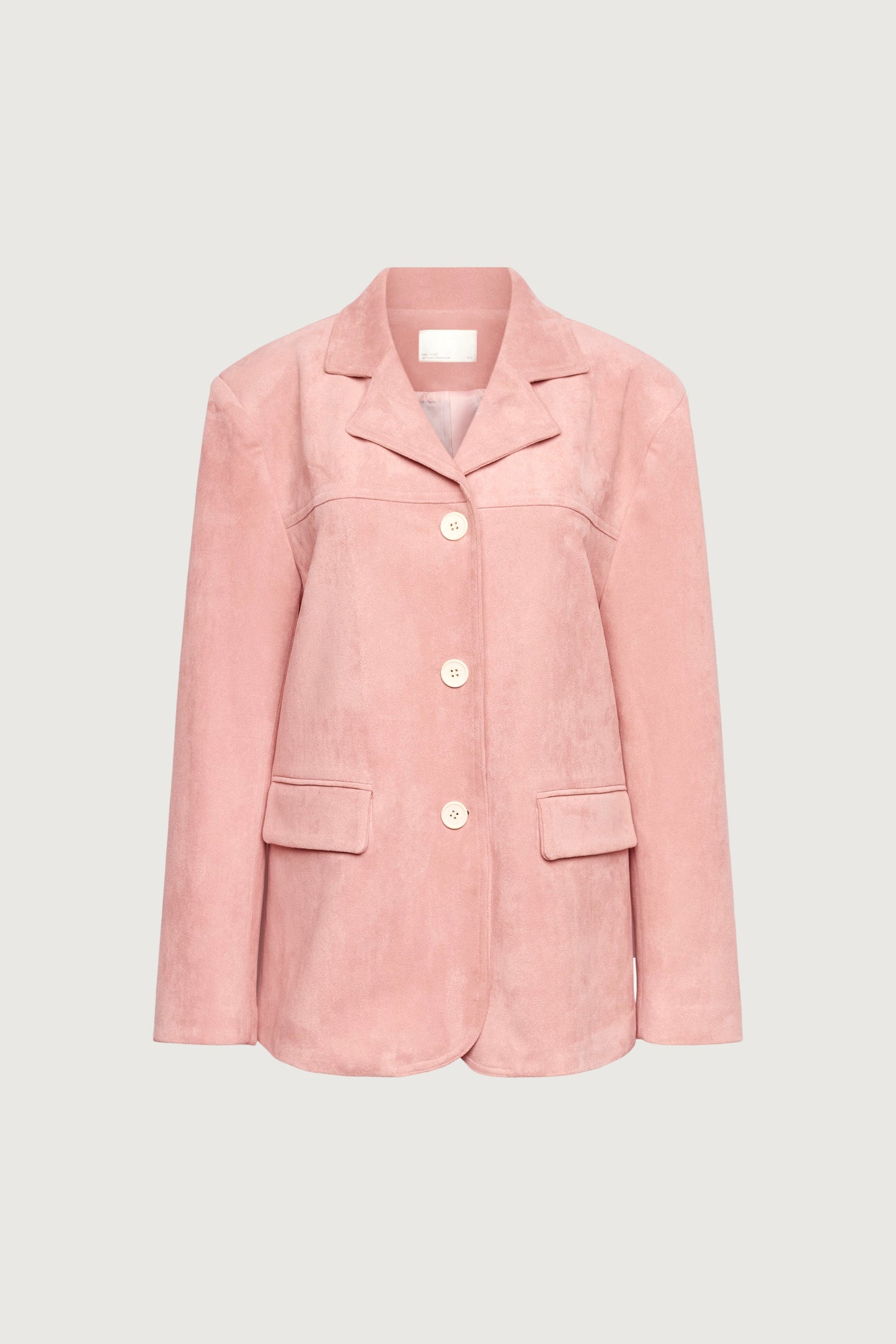 OVERSIZED VEGAN SUEDE BLAZER