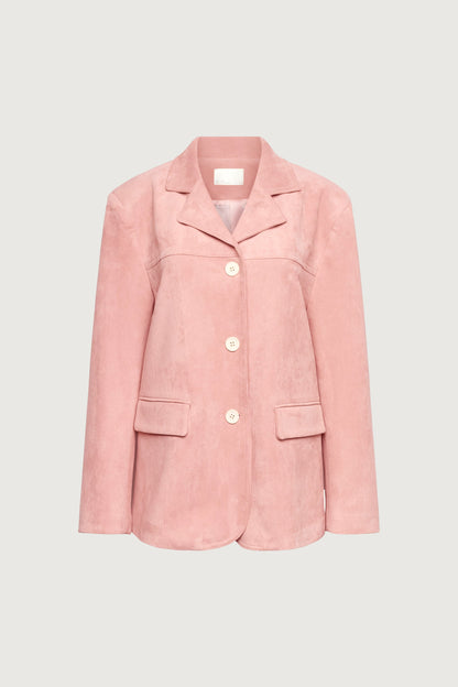 OVERSIZED VEGAN SUEDE BLAZER