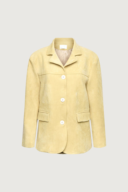 OVERSIZED VEGAN SUEDE BLAZER