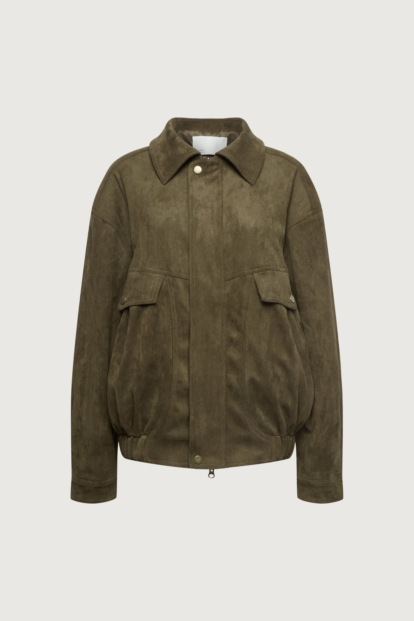 VEGAN SUEDE BOMBER JACKET