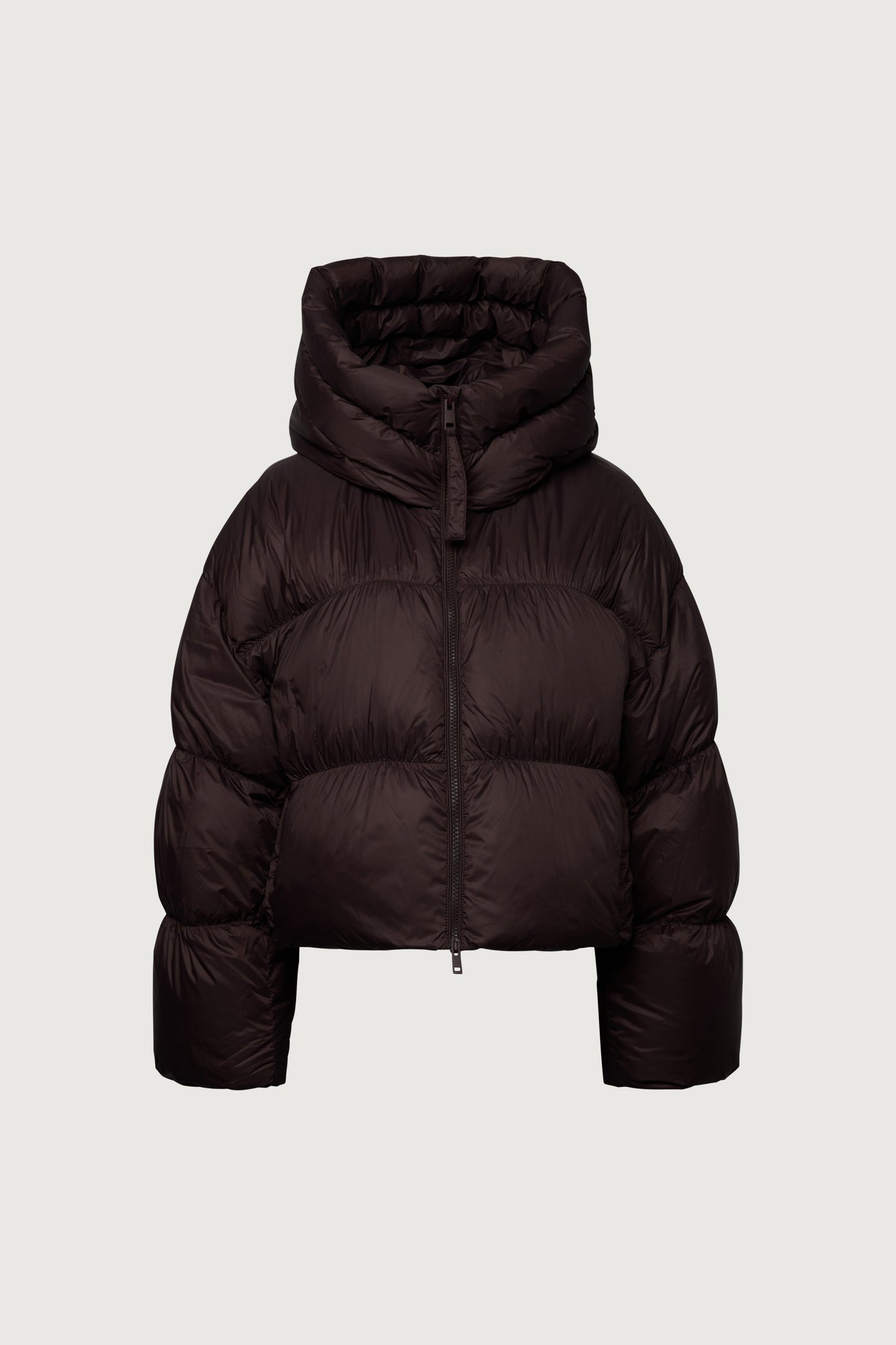 OVERSIZED HOODED DOWN FILL PUFFER JACKET