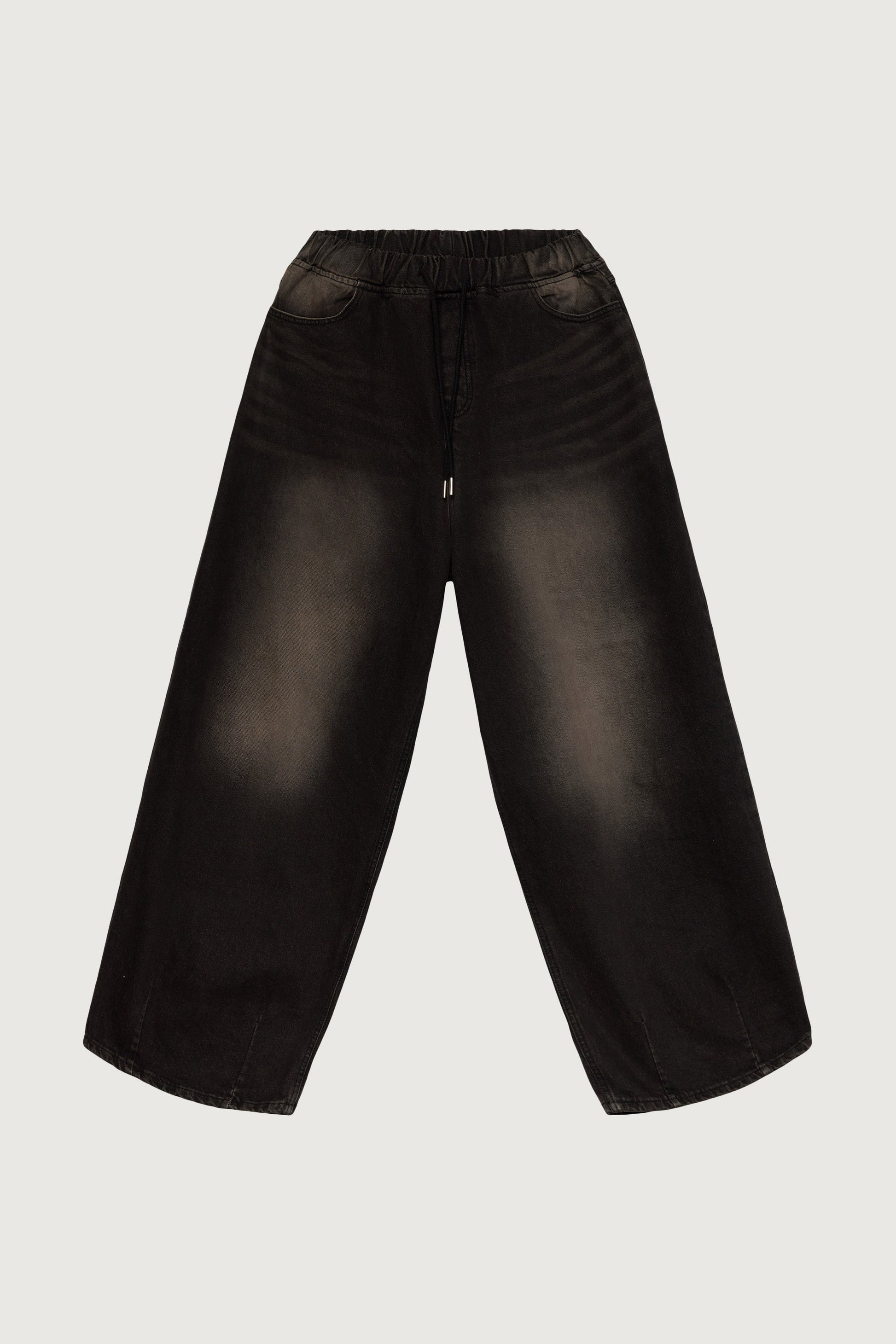 VINTAGE WASH ELASTIC WAIST JEAN