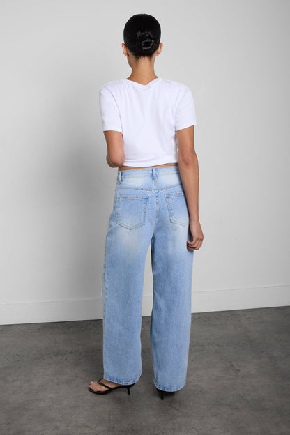 DISTRESSED VINTAGE BAGGY JEAN