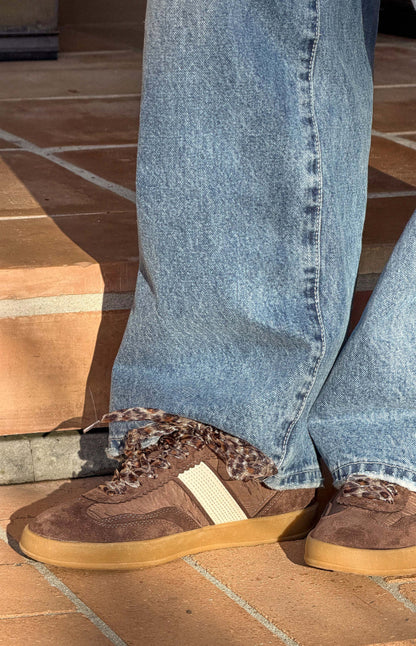 Dixie Brown Leopard Lace Sneaker