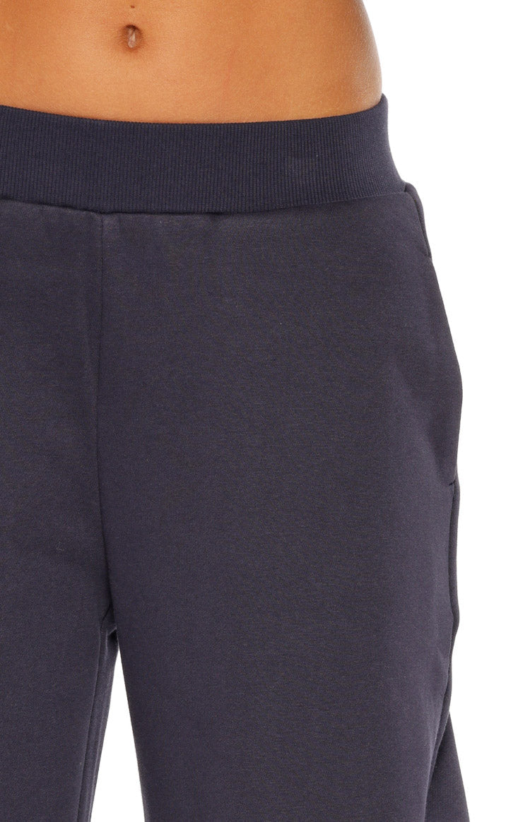Dora Navy Barrel Leg Track Pants