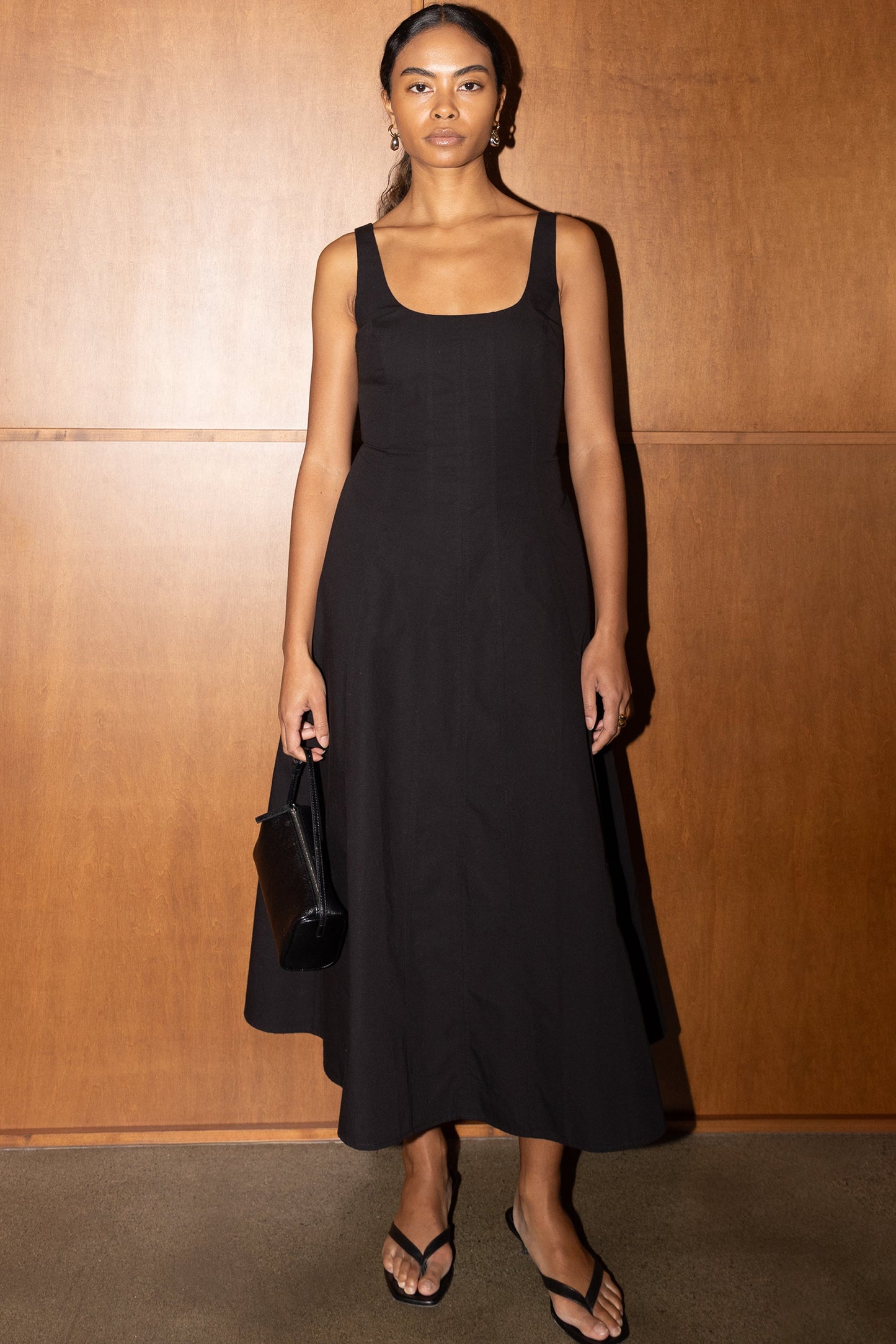 SQUARE NECK MAXI DRESS