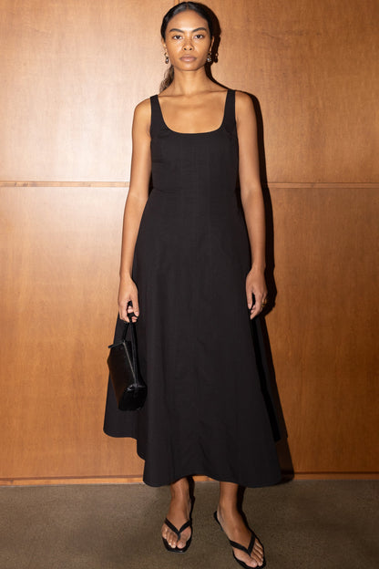SQUARE NECK MAXI DRESS