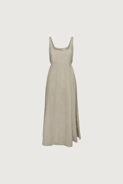 SQUARE NECK MAXI DRESS