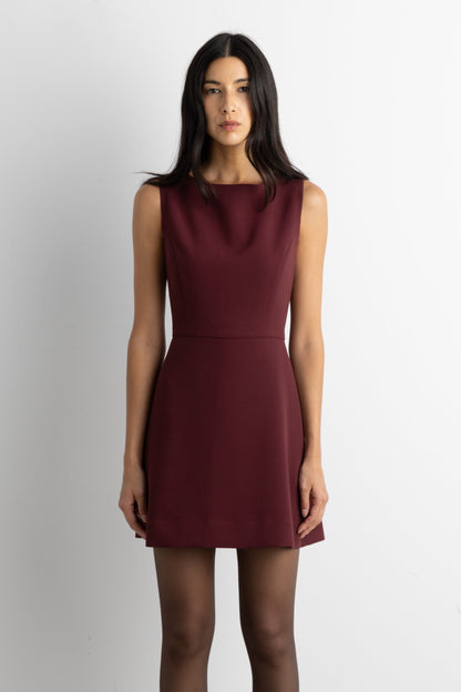 SLEEVELESS A-LINE MINI DRESS
