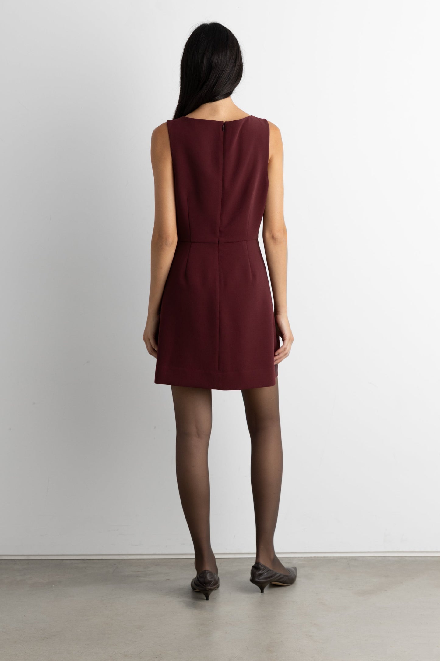 SLEEVELESS A-LINE MINI DRESS