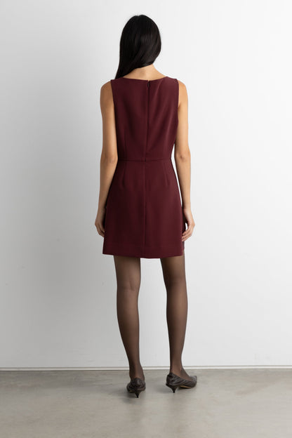 SLEEVELESS A-LINE MINI DRESS