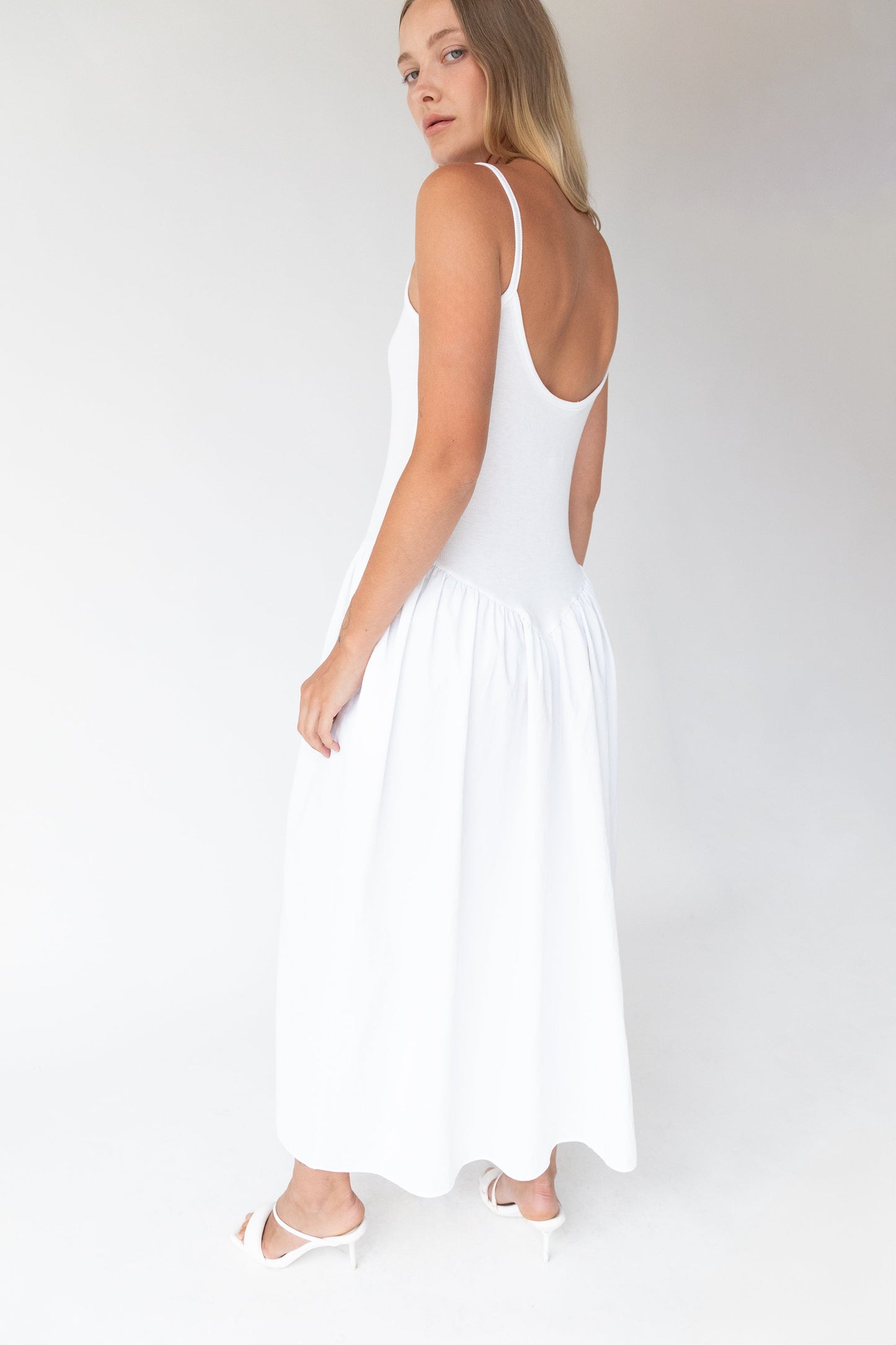 DROP WAIST MAXI DRESS