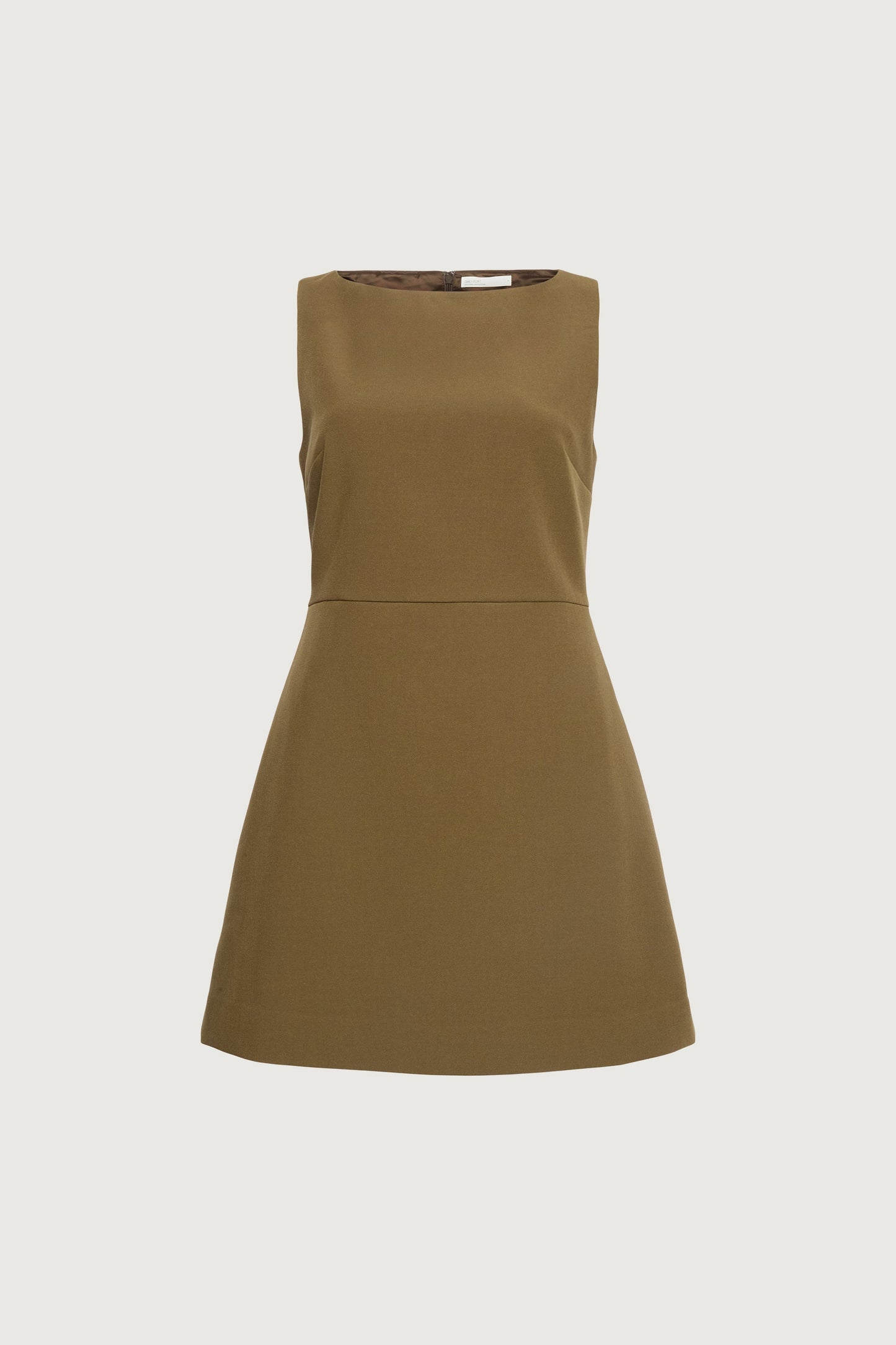 BOAT NECK MINI DRESS WITH POCKETS