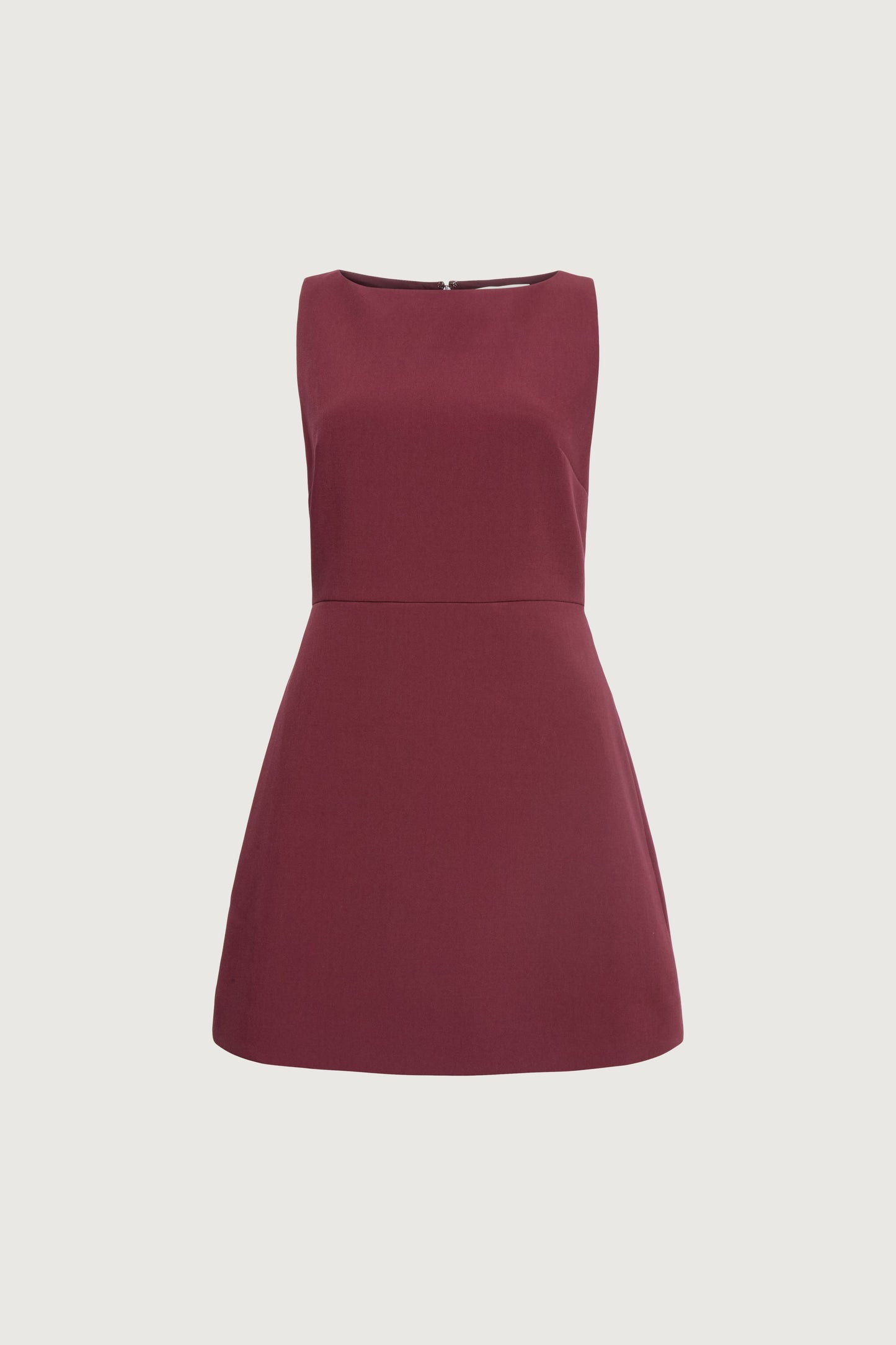 BOAT NECK MINI DRESS WITH POCKETS