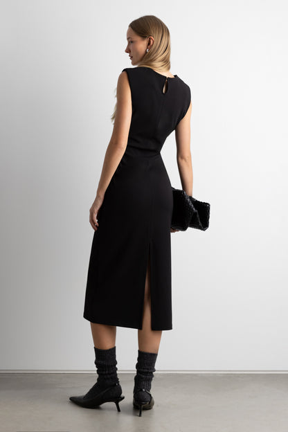 SLIM FIT MIDI DRESS