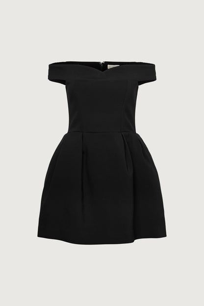 OFF THE SHOULDER CORSET MINI DRESS