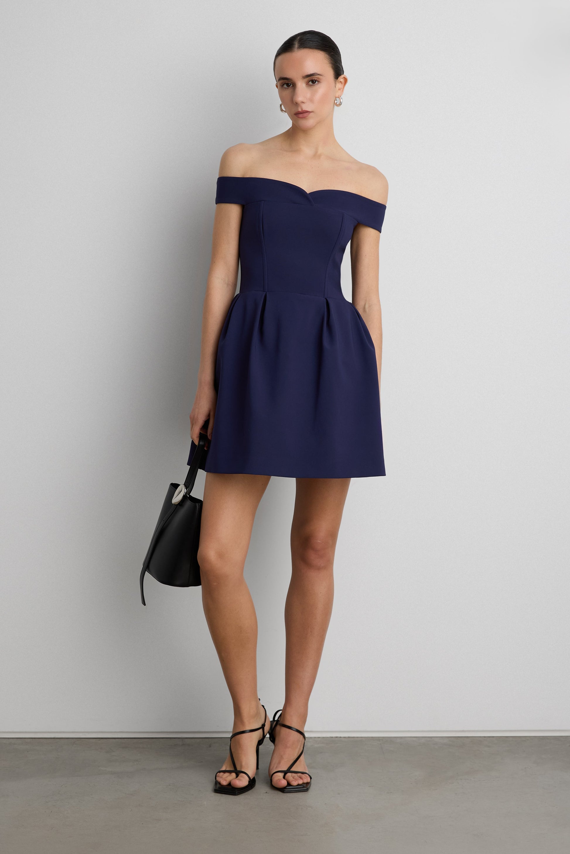OFF THE SHOULDER CORSET MINI DRESS