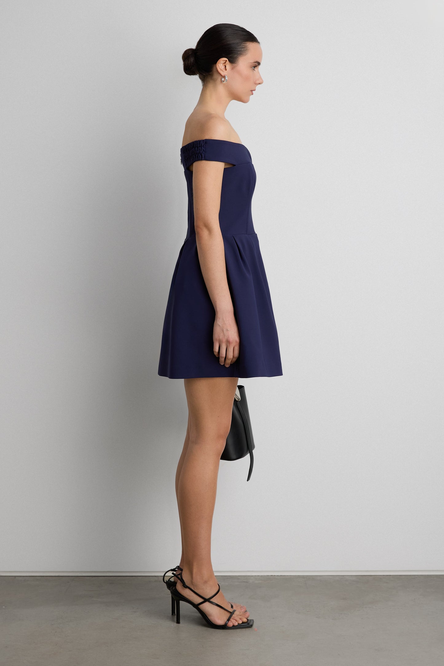 OFF THE SHOULDER CORSET MINI DRESS