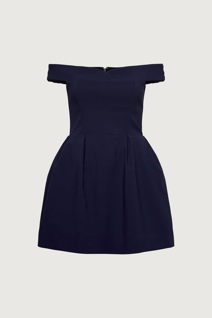 OFF THE SHOULDER CORSET MINI DRESS