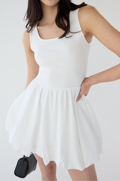 MINI BUBBLE HEM DRESS