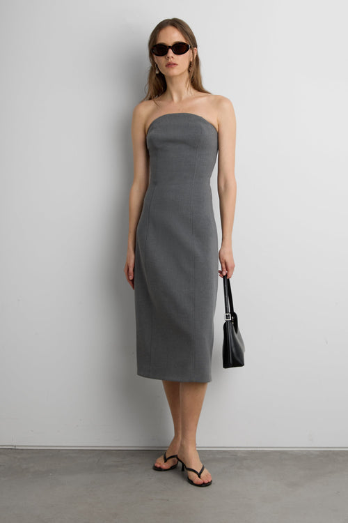 BARREL TUBE TOP DRESS