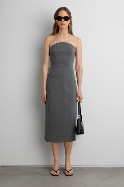 BARREL TUBE TOP DRESS