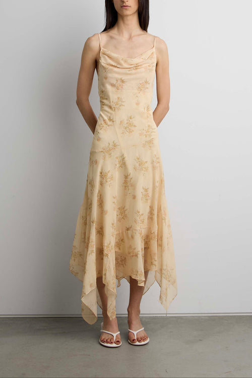 SHEER FLORAL SLIP DRESS