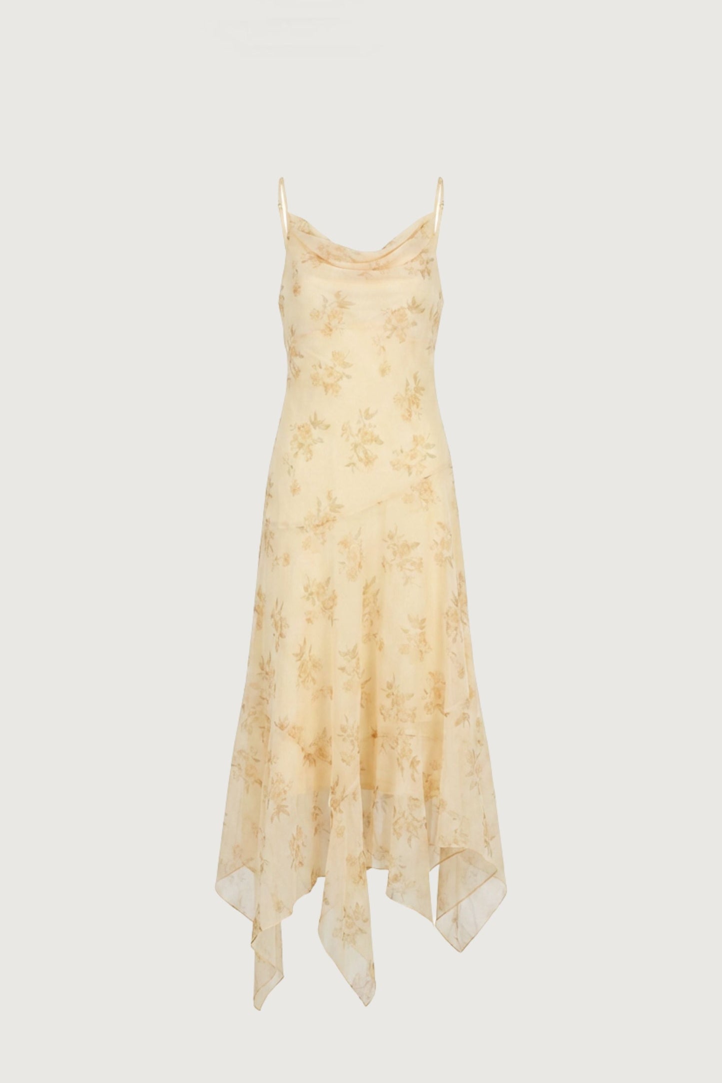 SHEER FLORAL SLIP DRESS