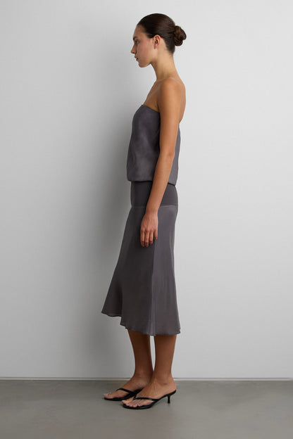 FOLDOVER COLOUR BLOCK TUBE DRESS