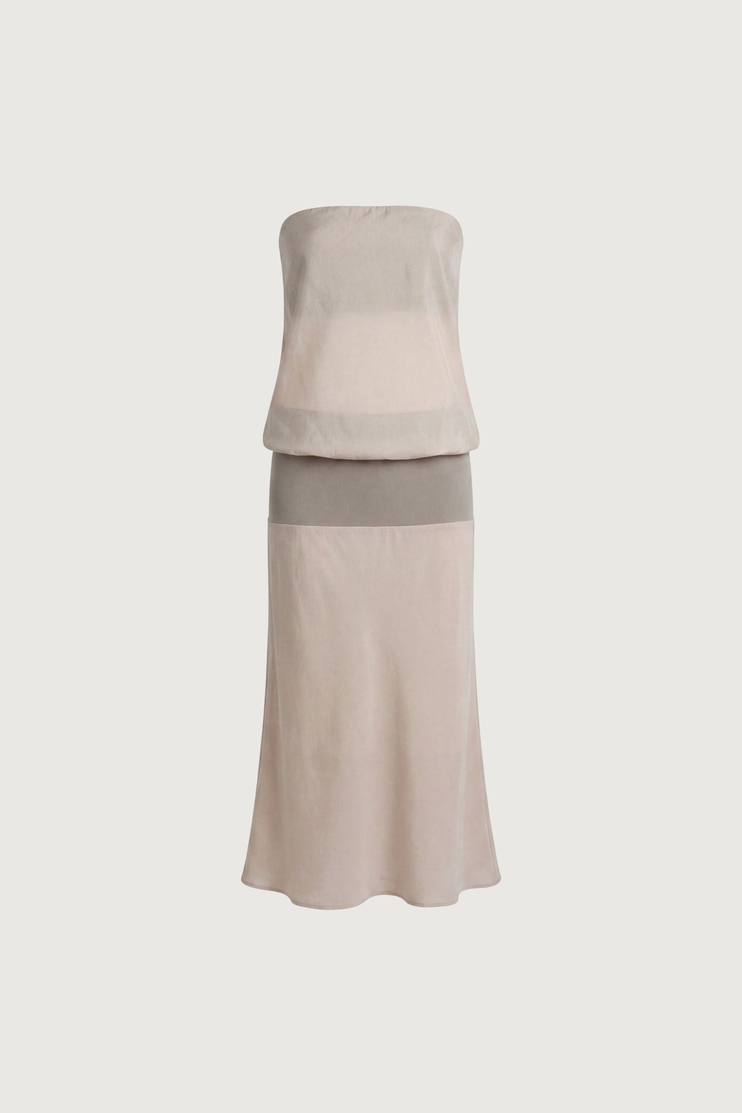 FOLDOVER COLOUR BLOCK TUBE DRESS
