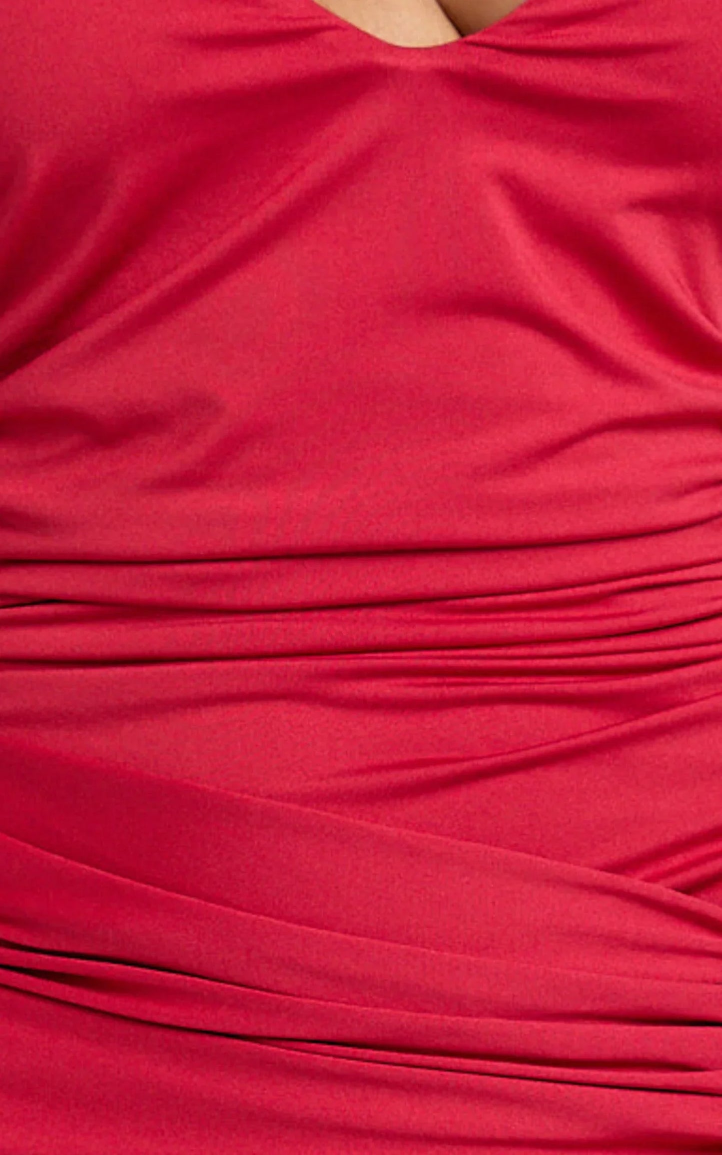 Dixie Maxi Dress - Plunge Halter Low Back Dress in Cherry