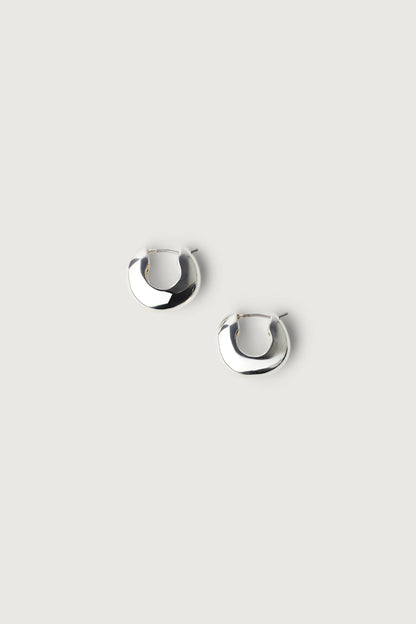 THICK HUGGIE HOOP EARRINGS