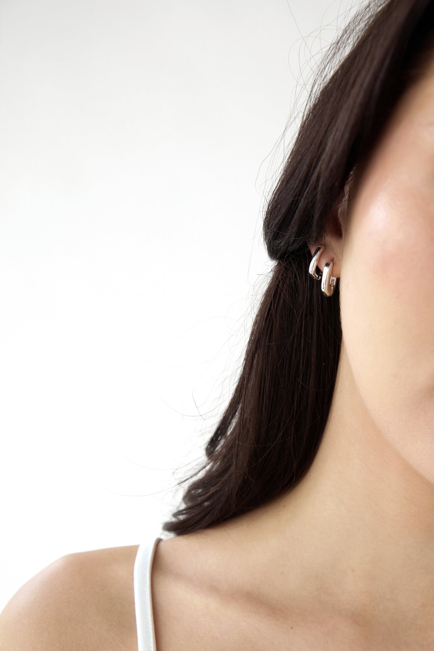 SQUARE HUGGIE EARRING SET