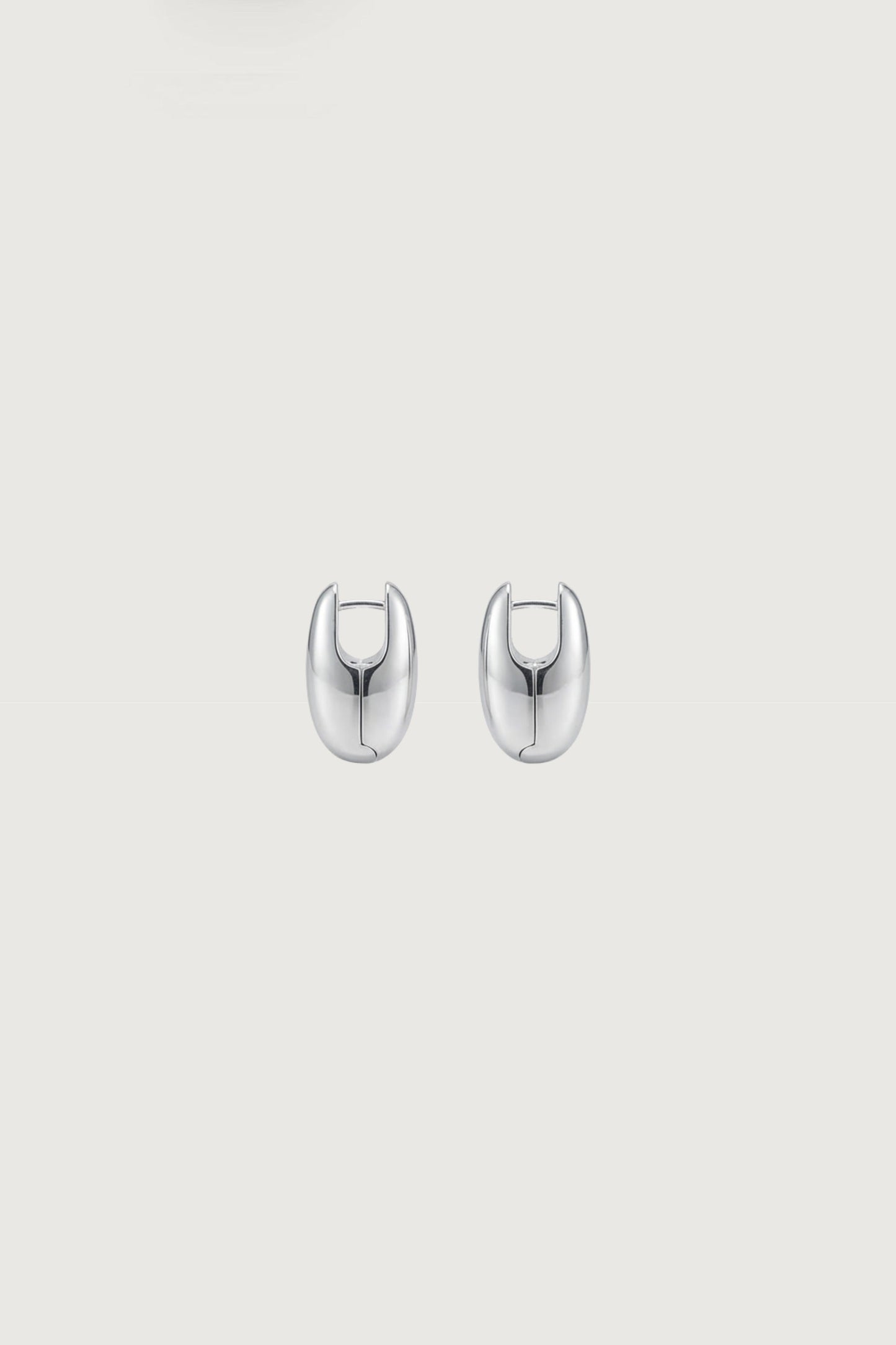 ELONGATED DISC EARRINGS