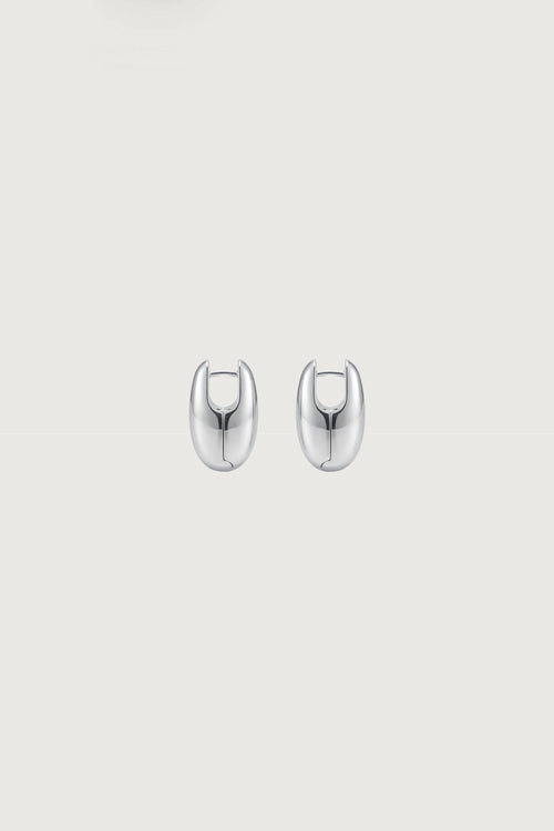 ELONGATED DISC EARRINGS
