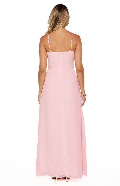 Flossie Pink Maxi Sleeveless Dress