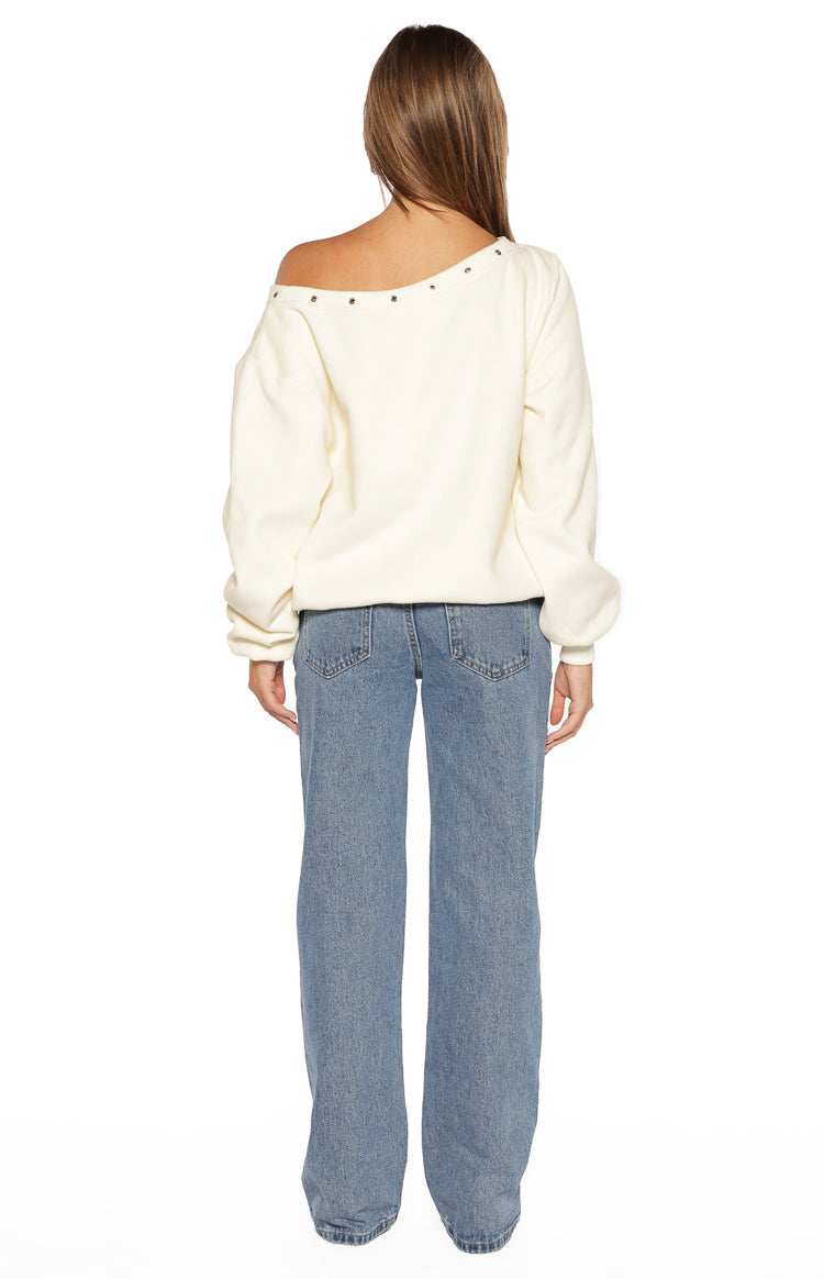 Fran Eyelet Mid Wash Pocket Jeans