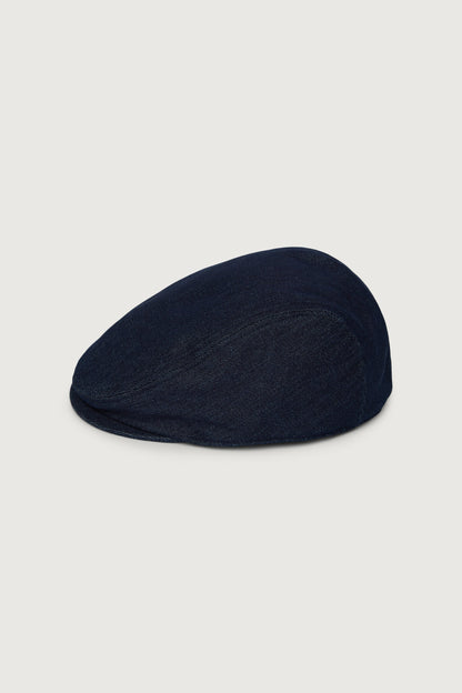 DENIM FLAT CAP