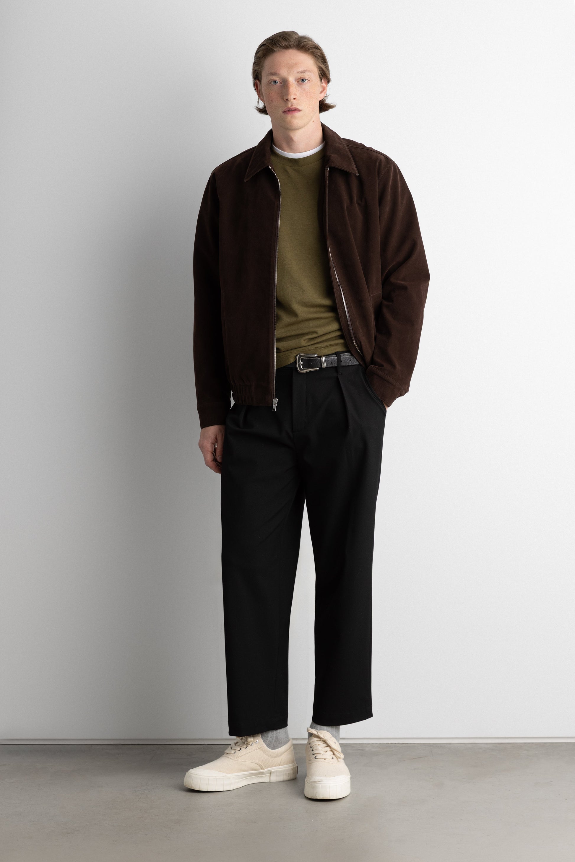 CLASSIC VEGAN SUEDE JACKET