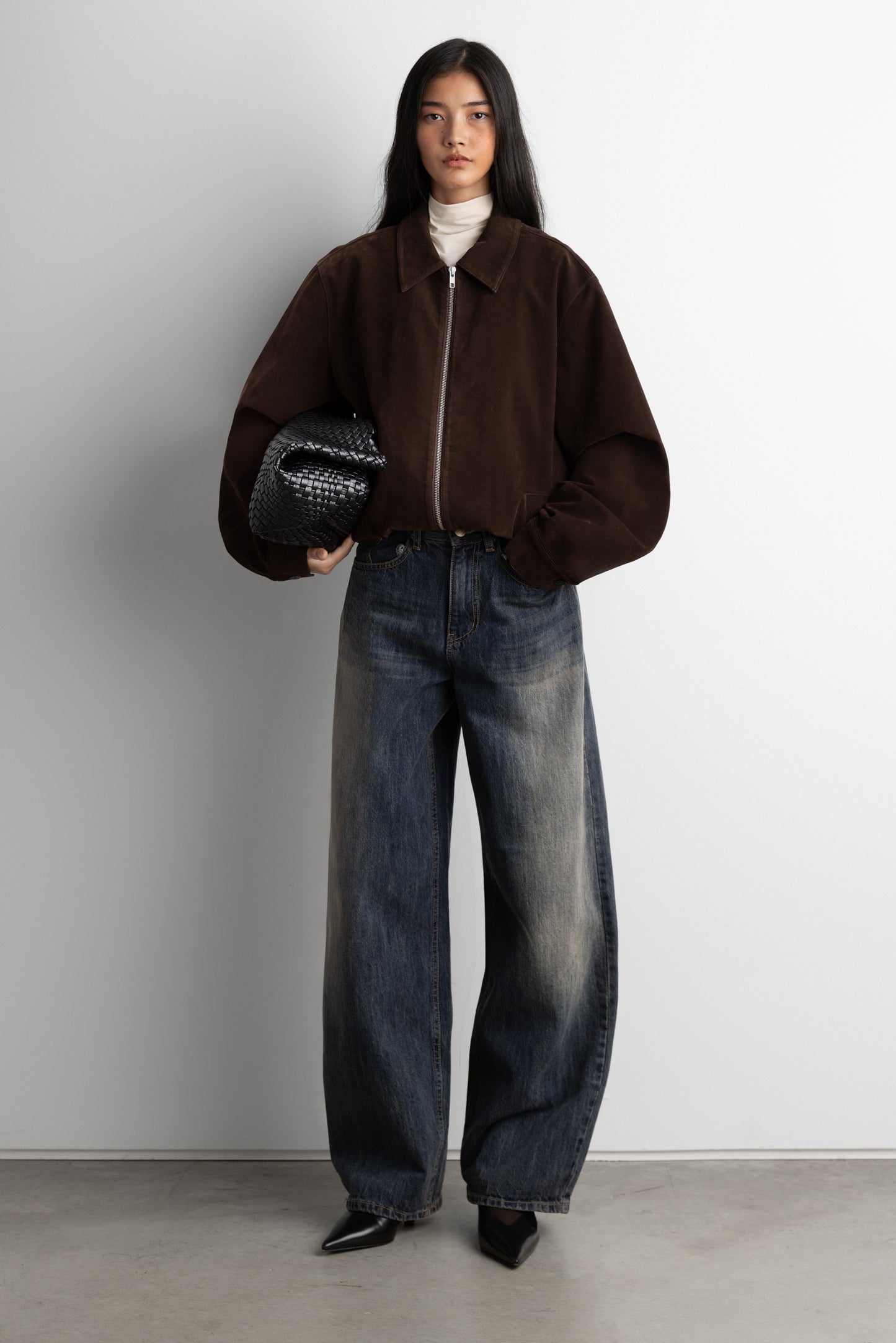 CLASSIC VEGAN SUEDE JACKET