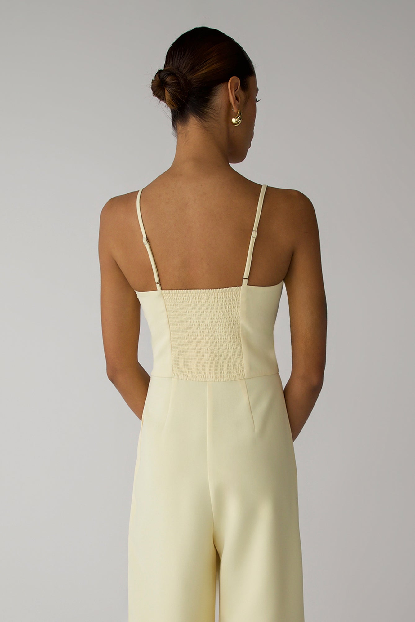 SWEETHEART NECKLINE STRAIGHT LEG JUMPSUIT