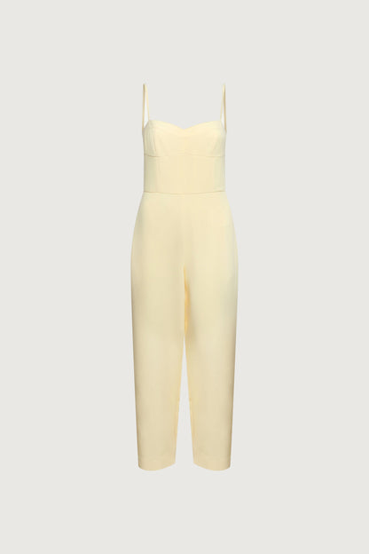 SWEETHEART NECKLINE STRAIGHT LEG JUMPSUIT