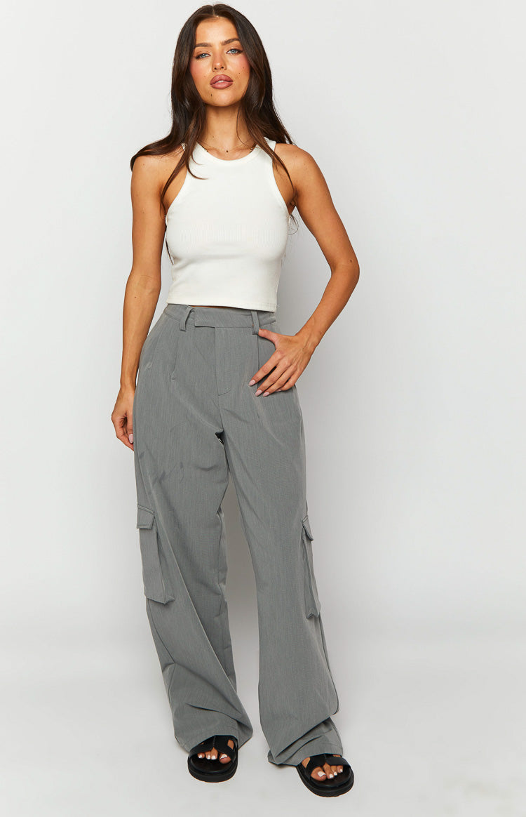 Kairos Grey Straight Leg Pants