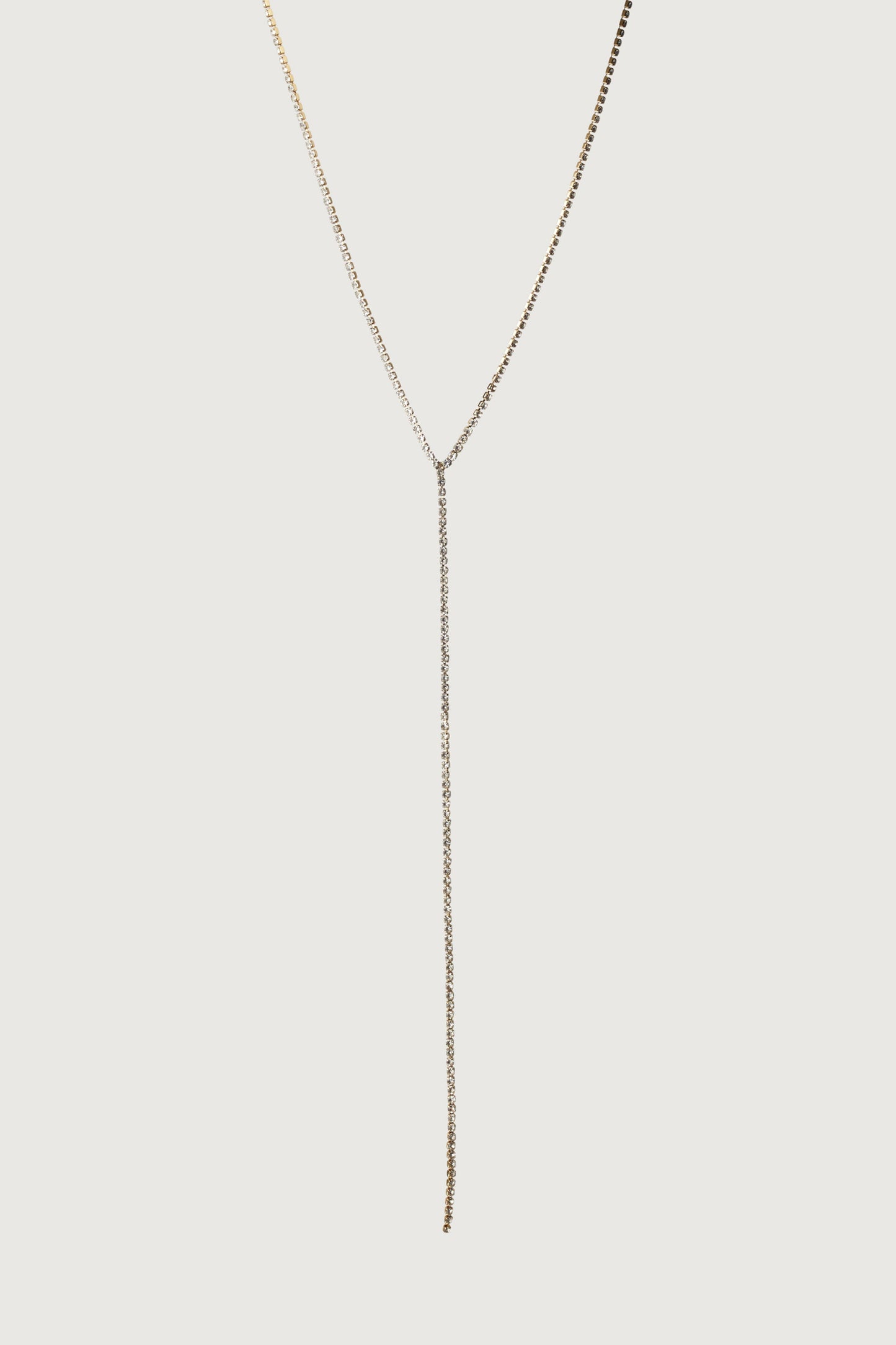 ZIRCONIA LARIAT NECKLACE