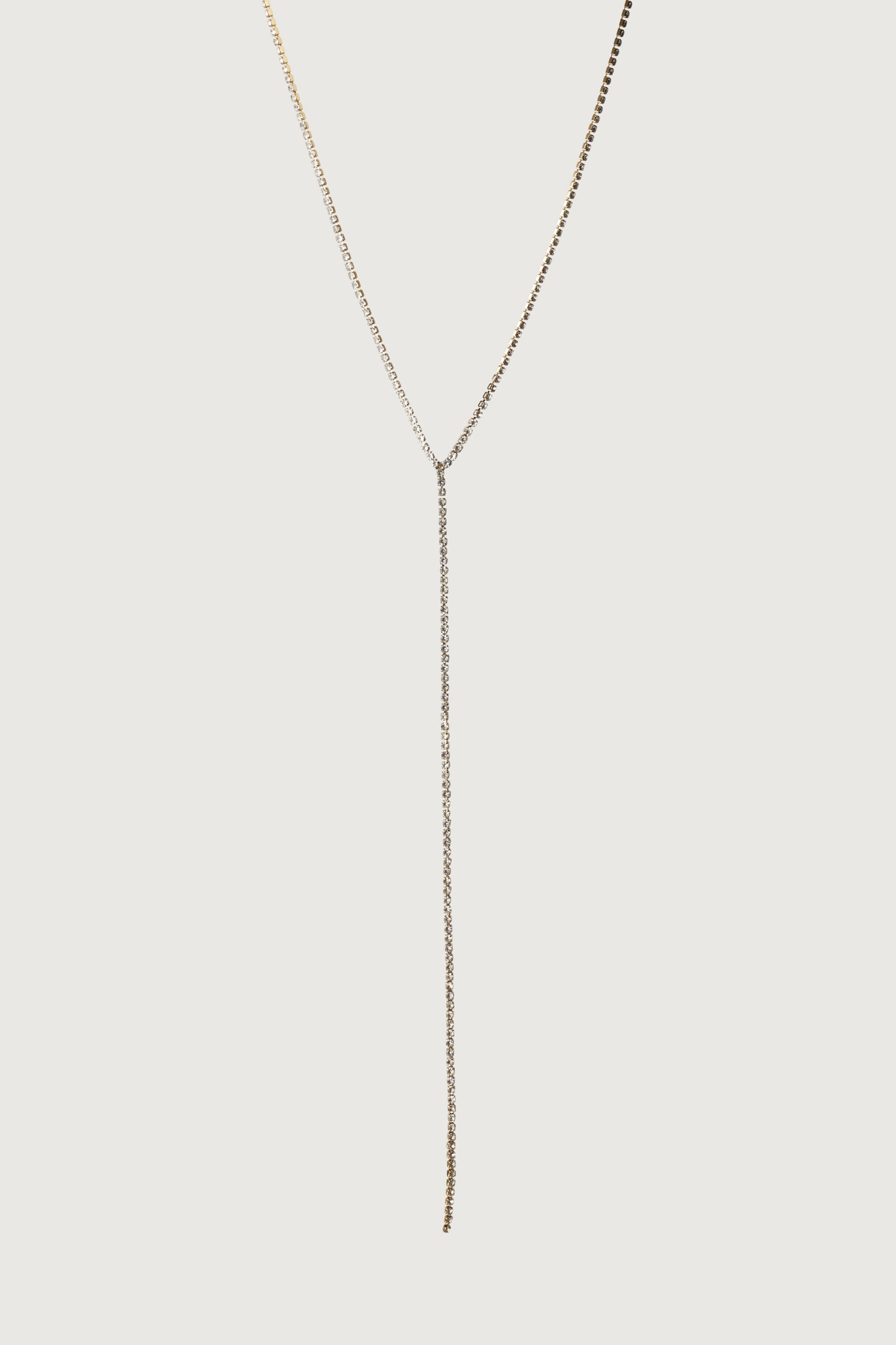 ZIRCONIA LARIAT NECKLACE