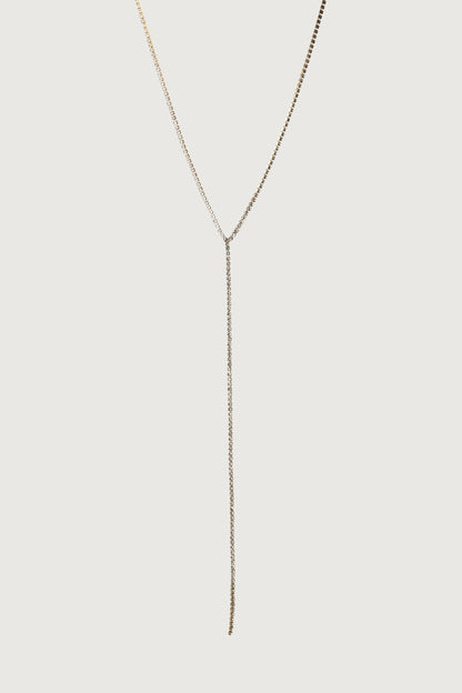 ZIRCONIA LARIAT NECKLACE