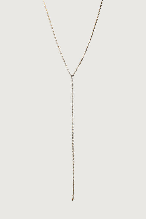 ZIRCONIA LARIAT NECKLACE