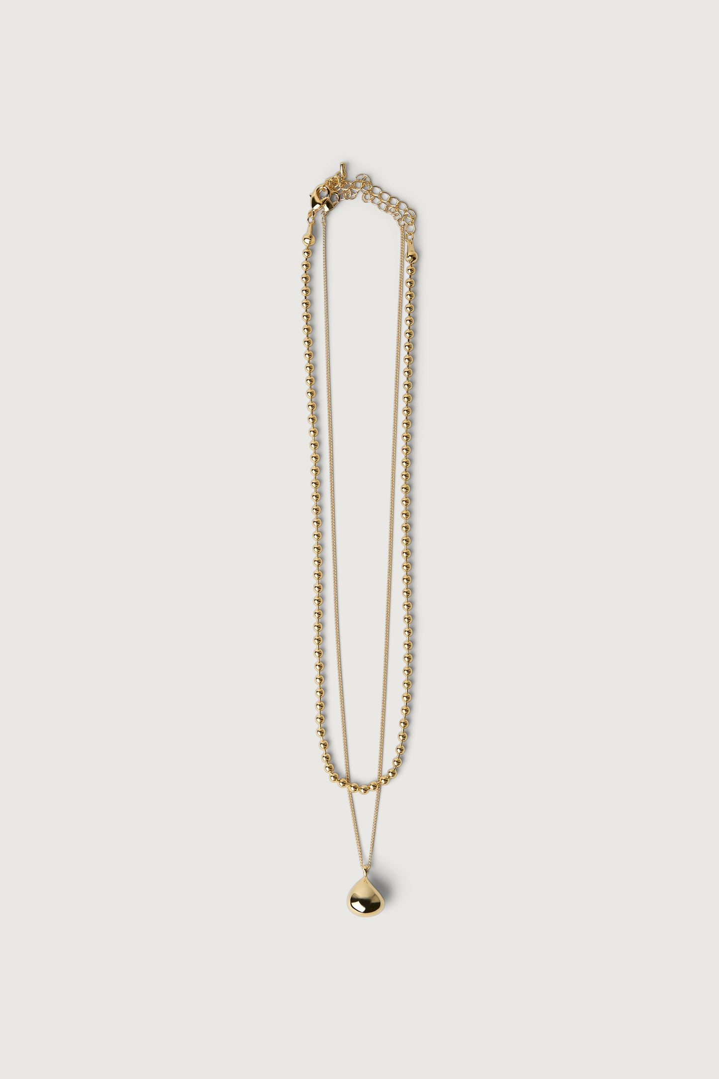 LAYERED HEART PENDANT NECKLACE