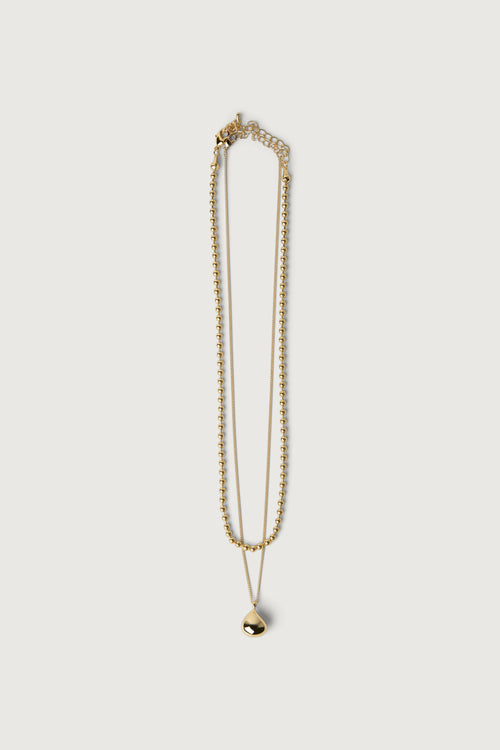 LAYERED HEART PENDANT NECKLACE